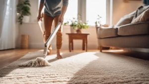 como limpar um carpete