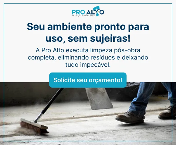 Limpeza de final de obra Limpeza de final de obra